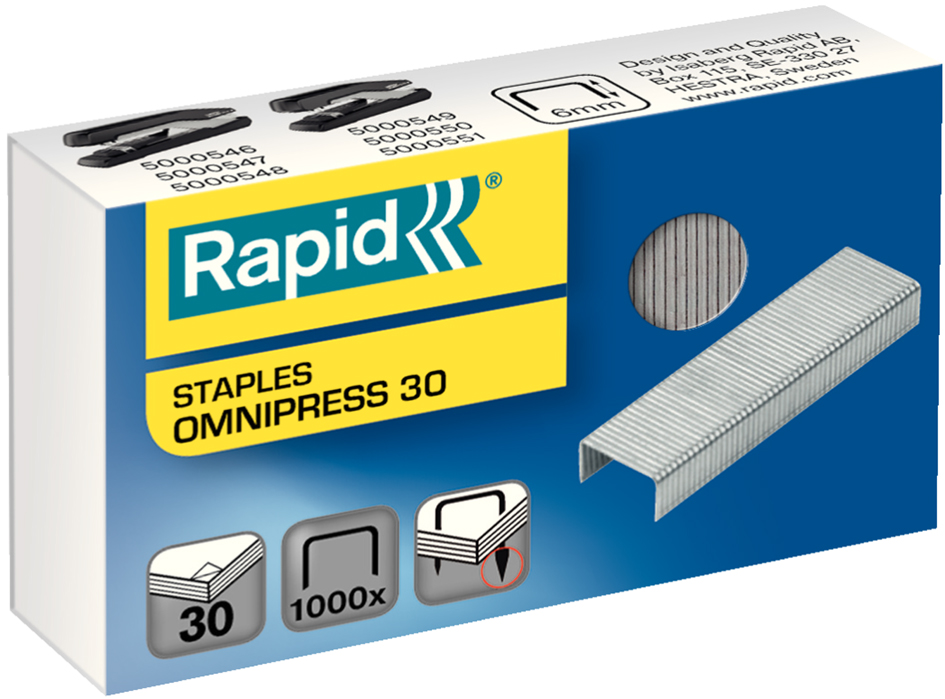 Rapid Heftklammern Omnipress 30, verzinkt von Rapid