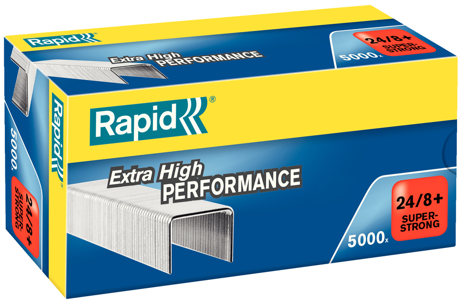 Rapid Heftklammern Super Strong 24/8+, galvanisiert von Rapid