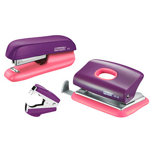 Rapid Locher und Heftgeräte Set Mini lila/rosa Rapid Locher und Heftgeräte Set Mini lila/rosa von Rapid