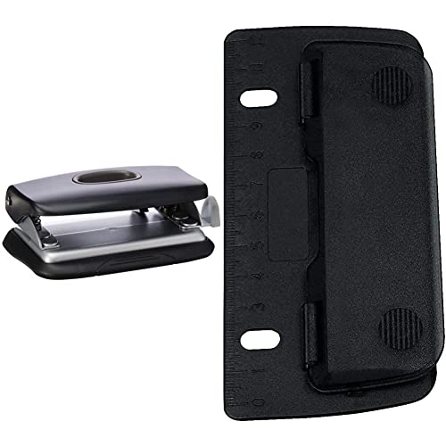Rapid Mini-Locher, geeignet für verschiedene Papierformate, fasst bis zu 10 Blatt, schwarz, 23638501 & Wedo 67801 Taschenlocher Kunststoff schwarz Rapid Mini-Locher, geeignet für verschiedene Papierformate, fasst bis zu 10 Blatt, schwarz, 23638501 & Wedo 67801 Taschenlocher Kunststoff schwarz von Rapid