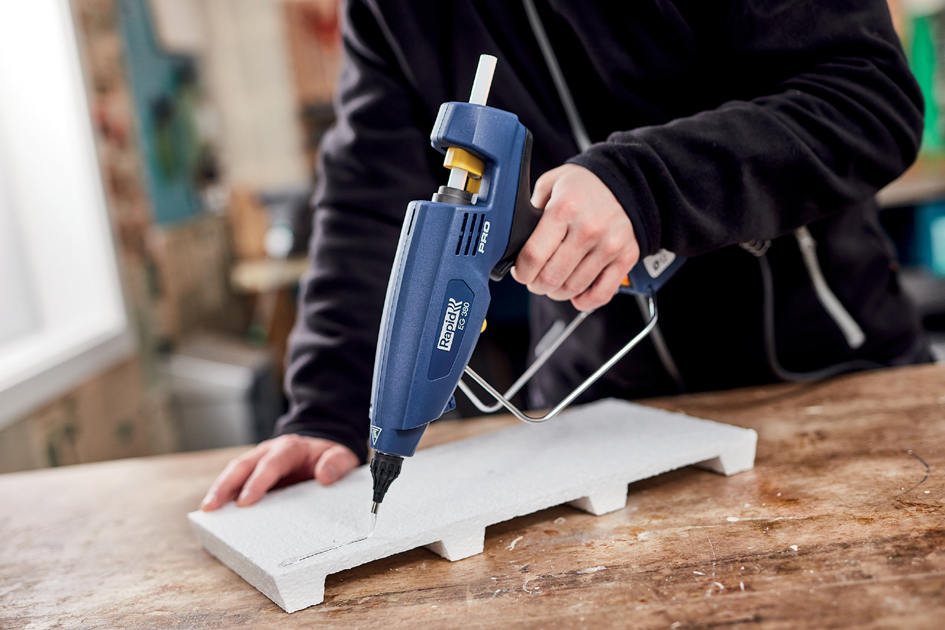 Rapid Profi-Klebepistole EG380, grau/schwarz Rapid Profi-Klebepistole EG380, grau/schwarz von Rapid