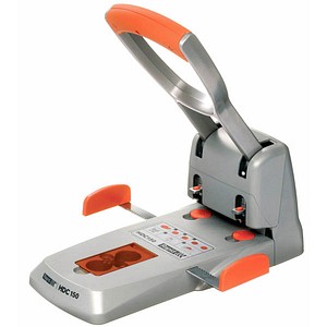 Rapid Registraturlocher HDC150 silber-orange von Rapid