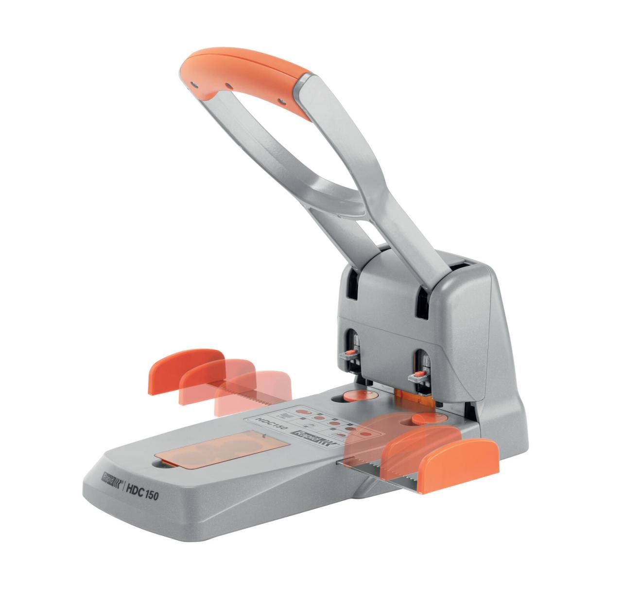 Rapid Registraturlocher HDc150 silber-orange Rapid Registraturlocher HDc150 silber-orange von Rapid