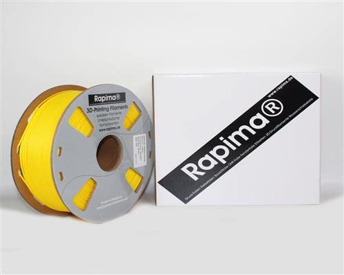 3D Druck PVB Filament 1,75mm GELB 3D-Druckerfilament 1kg beständig gegen UV-Licht und Witterungseinflüsse von Rapima