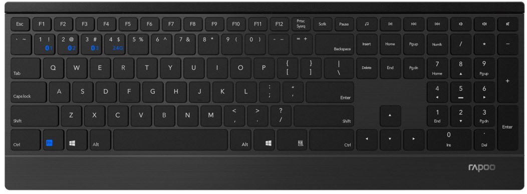 9500M Kabelloses Tastatur-Set schwarz 9500M Kabelloses Tastatur-Set schwarz von Rapoo
