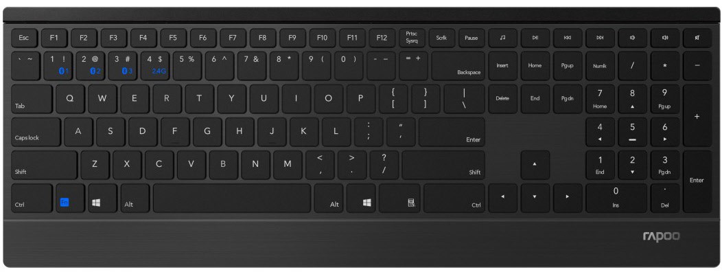 E9500M Kabellose Tastatur schwarz E9500M Kabellose Tastatur schwarz von Rapoo