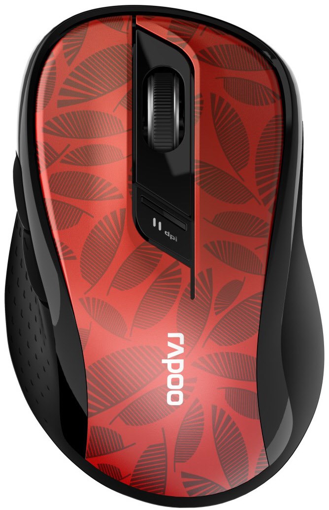 M500 Kabellose Maus dunkelrot von Rapoo