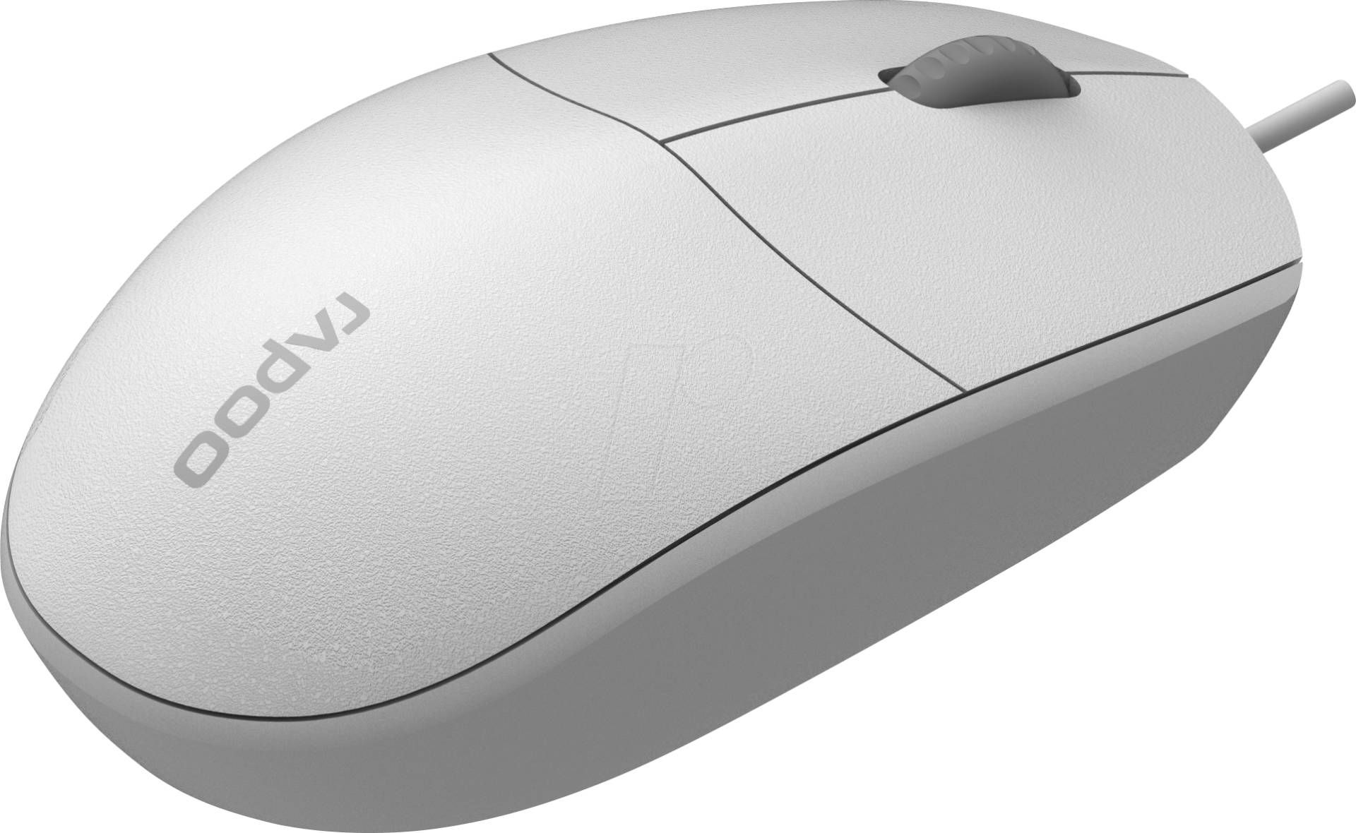 RAPOO N100 WS - Maus (Mouse), Kabel, USB, weiß von Rapoo