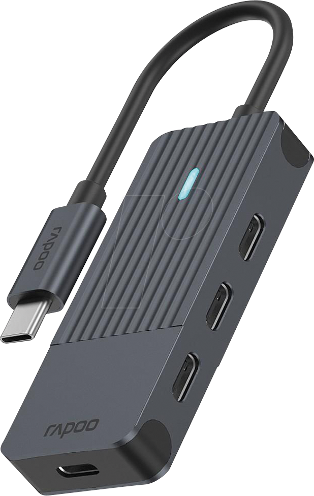 RAPOO UCH-4002 - USB 3.0 4-Port Hub, 4x C, USB-C Anschlusskabel von Rapoo