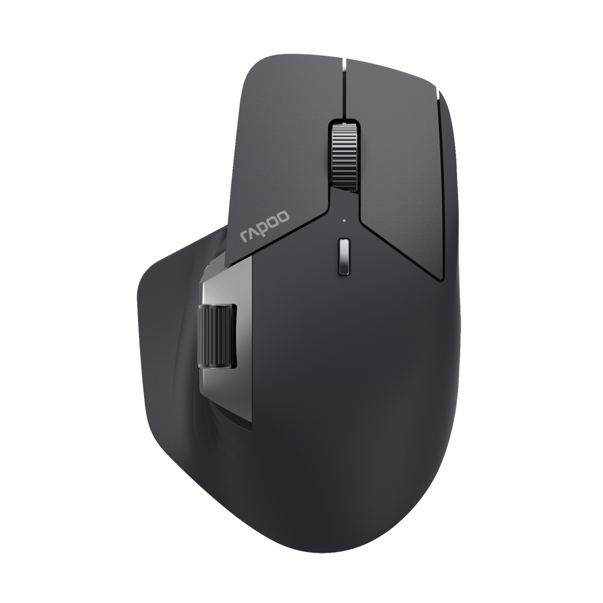 Rapoo Kabellose Multi-Mode-Maus "MT760M", Grauschwarz Bluetooth 4.0/5.0, kabellos (Dongle), hochauflösender 4000 Dpi-Sensor, Bis zu 10 m Reichweite, p von Rapoo
