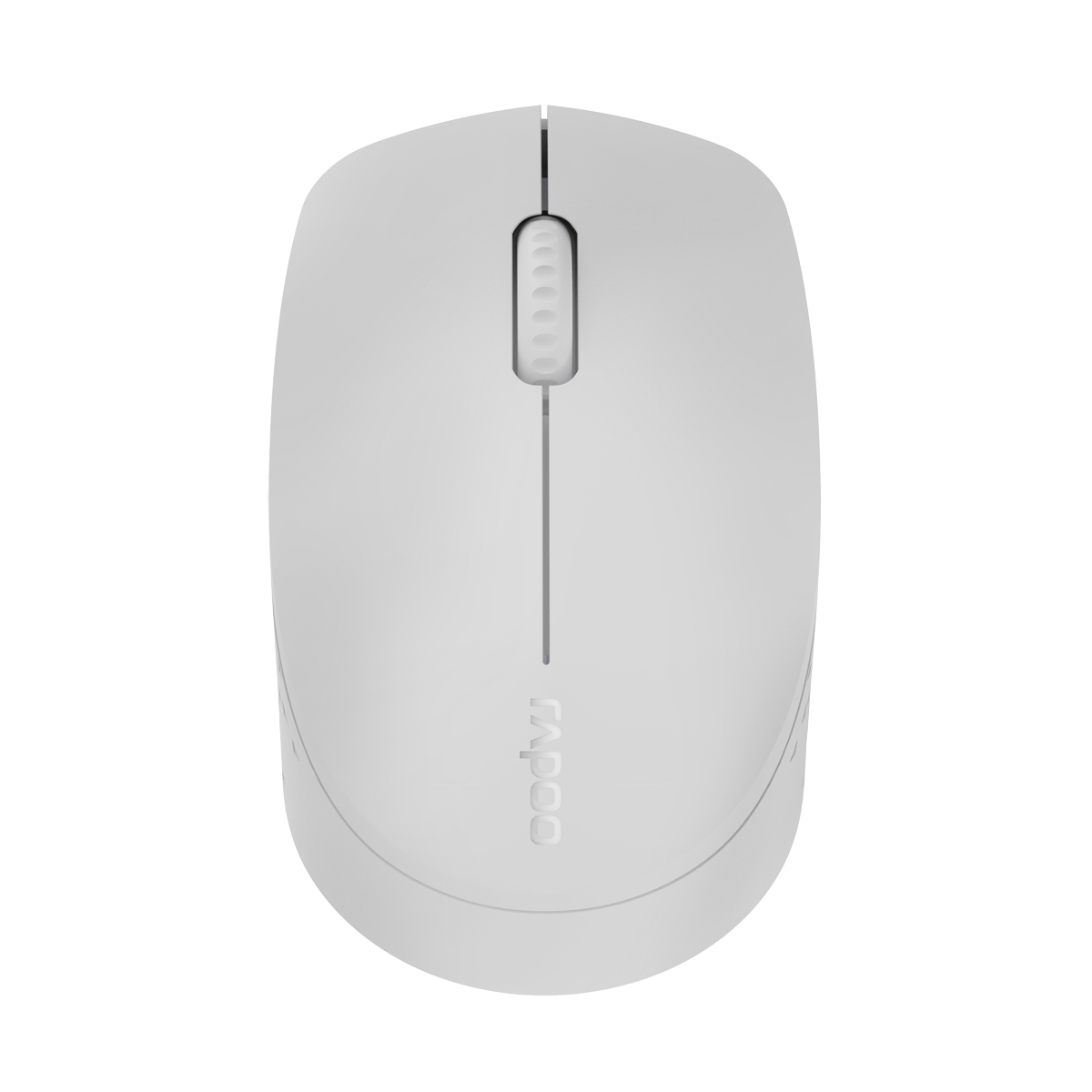 Rapoo Kabellose lautlose Multi-Mode-Maus "M100 Silent" hellgrau, hochauflösender Sensor mit 1300 DPI von Rapoo