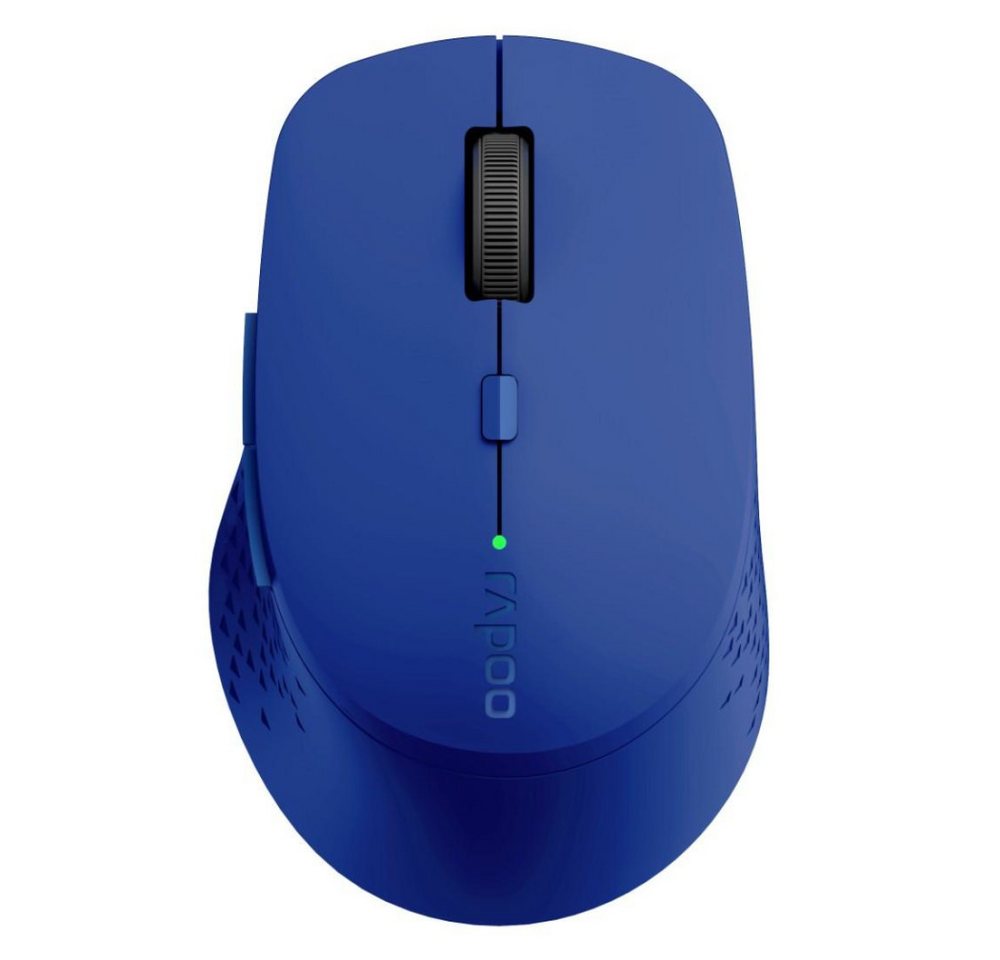Rapoo Kabellose lautlose Multi-Mode-Maus "M300", blau (00184342) Maus von Rapoo
