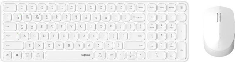 Rapoo Kabelloses Multimodus-Deskset 9710M, QWERTZ, weiß (00228038) von Rapoo