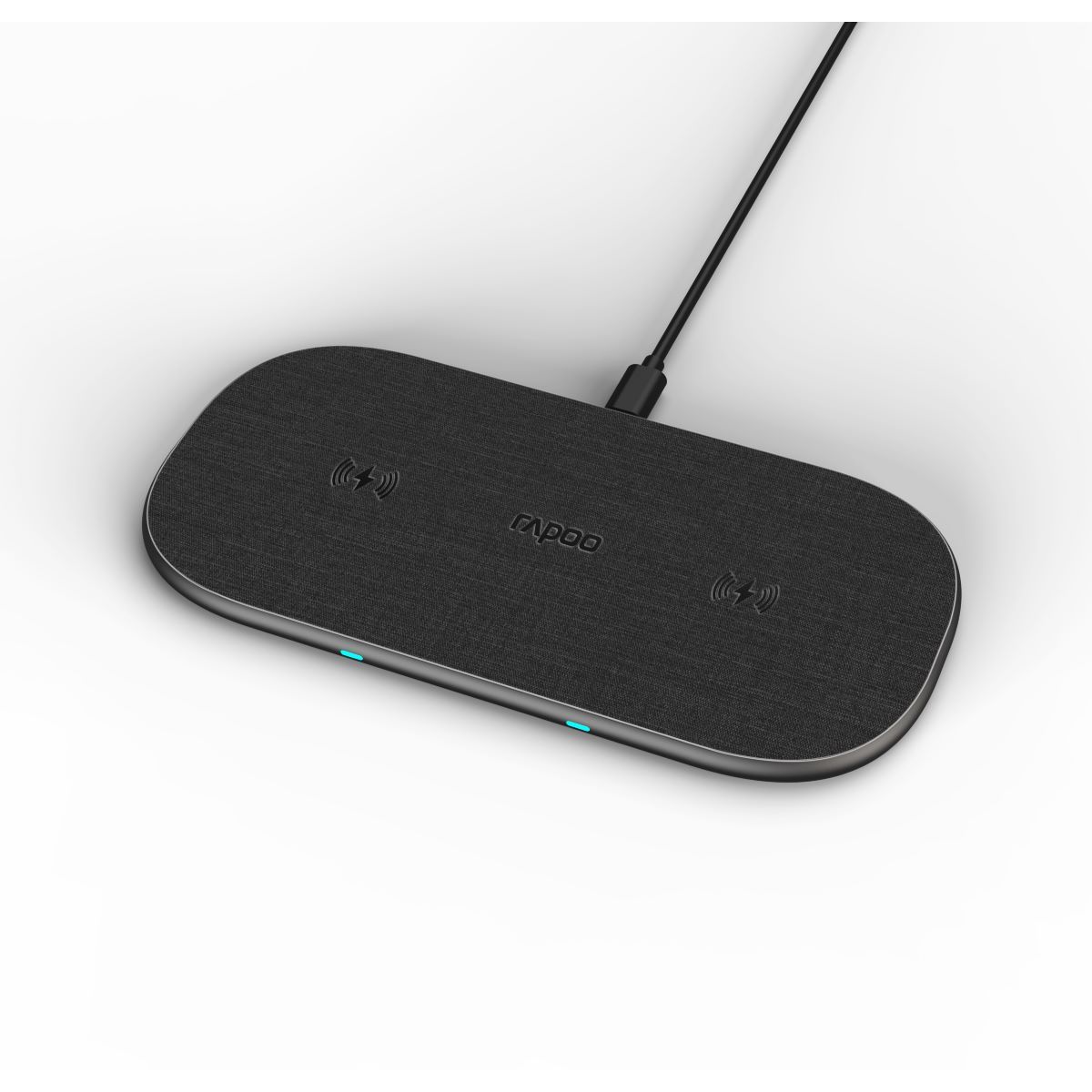 Rapoo Kabelloses QI-Dual-Ladepad "XC260", 20W, Grau Ultraflaches Design mit Aluminiumlegierung - Schutz vor Überhitzung und Überladung - Kabelloses Qi Rapoo Kabelloses QI-Dual-Ladepad "XC260", 20W, Grau Ultraflaches Design mit Aluminiumlegierung - Schutz vor Überhitzung und Überladung - Kabelloses Qi von Rapoo
