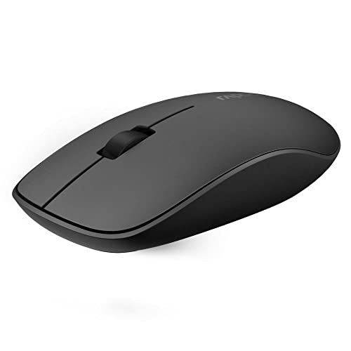 Rapoo M200 Silent kabellose Maus wireless Mouse 1300 DPI Sensor 12 Monate Batterielaufzeit leise Tasten ergonomisch für Links- und Rechtshänder PC & Mac - schwarz von Rapoo