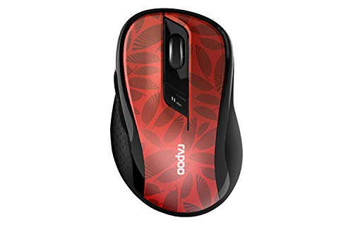 Rapoo M500 Silent kabellose Maus wireless Mouse 1600 DPI Sensor 12 Monate Batterielaufzeit leise Tasten ergonomisch für Rechtshänder PC & Mac - rot Rapoo M500 Silent kabellose Maus wireless Mouse 1600 DPI Sensor 12 Monate Batterielaufzeit leise Tasten ergonomisch für Rechtshänder PC & Mac - rot von Rapoo