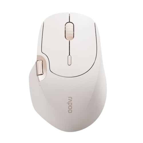 Rapoo MT560 kabellose Maus Wireless Mouse 4000 DPI Sensor umweltfreundlicher wiederaufladbarer Akku ergonomisch PC & Mac - beige braun Rapoo MT560 kabellose Maus Wireless Mouse 4000 DPI Sensor umweltfreundlicher wiederaufladbarer Akku ergonomisch PC & Mac - beige braun von Rapoo