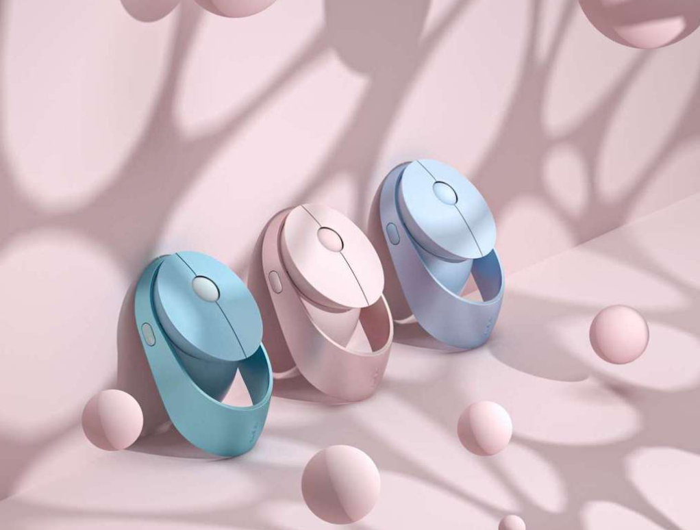 Rapoo Ralemo Air 1 - Maus - multi-mode - optisch - 3 Tasten - kabellos - 2,4 GHz, Bluetooth 3,0, Bluetooth 5,0 - kabelloser Empfänger (USB) - lila (00217396) von Rapoo