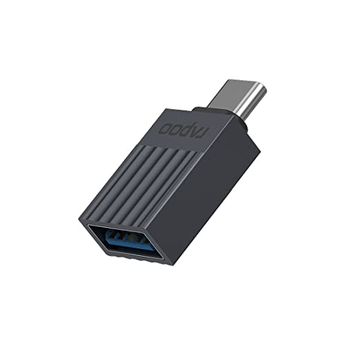 Rapoo UCA-1001 USB-C auf USB-A Adapter, Aluminium, High-Speed Datentransfer, USB-C auf USB 3.0 Female Adapter, kompatibel mit MacBook Pro, MacBook Air, iPad Air / Pro, Surface Pro / Go, Laptop von Rapoo