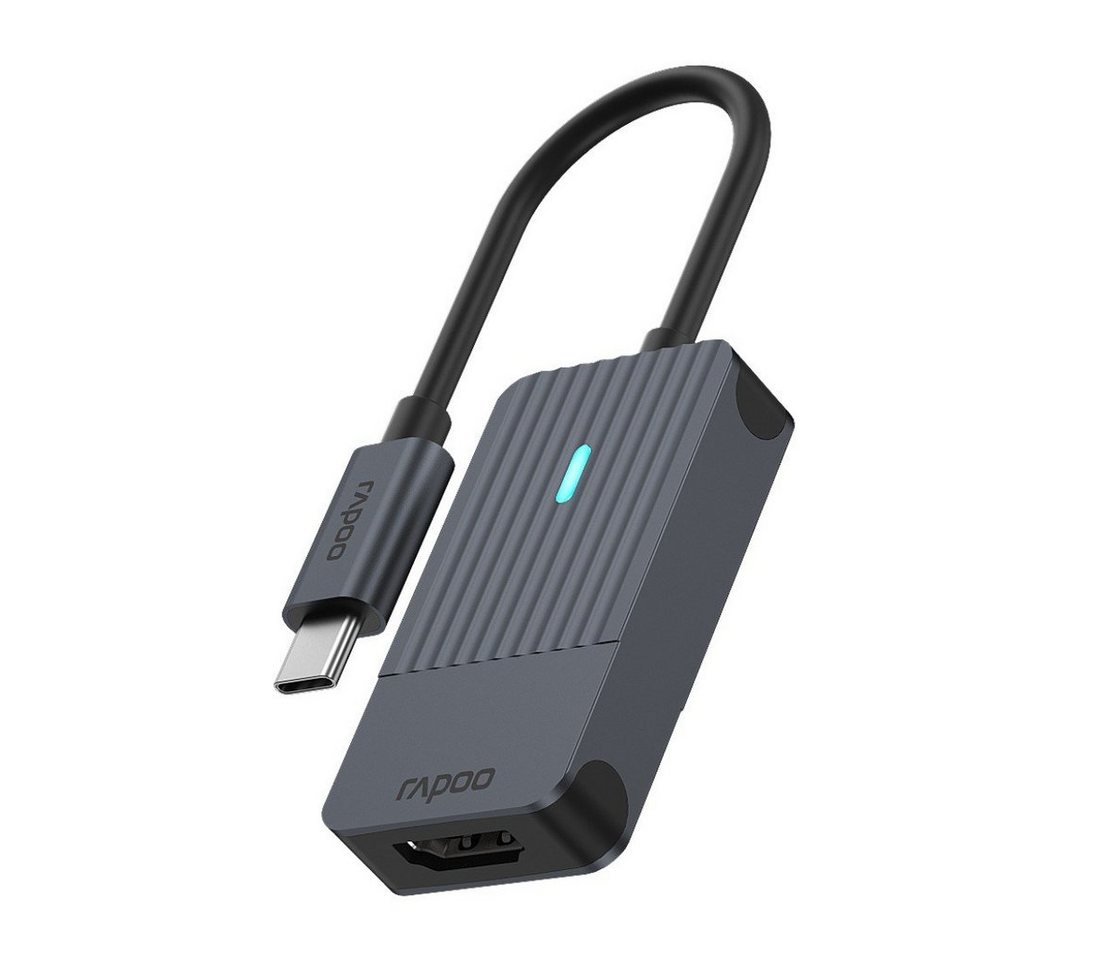 Rapoo UCA-1004 USB-C Adapter, USB-C auf HDMI™, Grau USB-Adapter USB-C zu HDMI, 15 cm von Rapoo