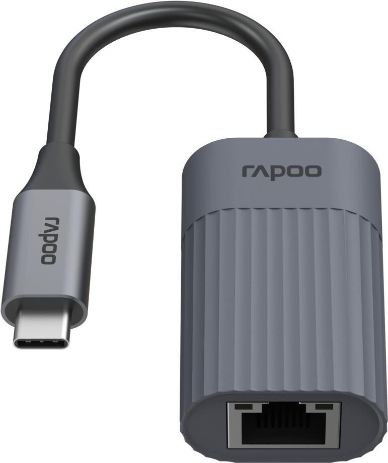 Rapoo USB-C Adapter UCA-1016 USB-C auf Gigabit LAN, grau (00226495) von Rapoo