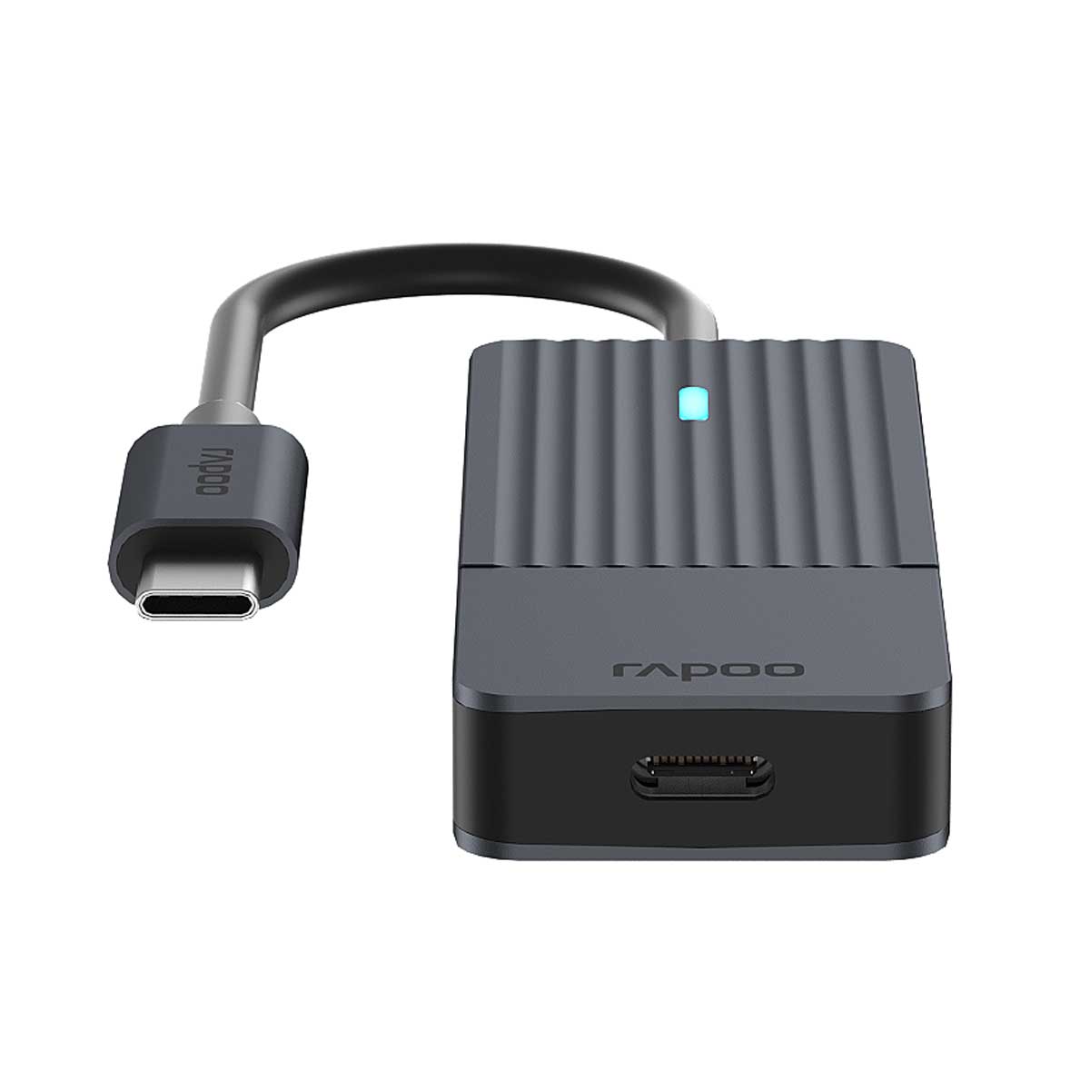 Rapoo USB-C Hub, USB-C auf USB-C grau Rapoo USB-C Hub, USB-C auf USB-C grau von Rapoo