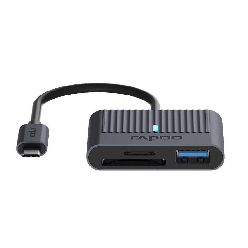 Rapoo USB-C Kartenleser grau von Rapoo