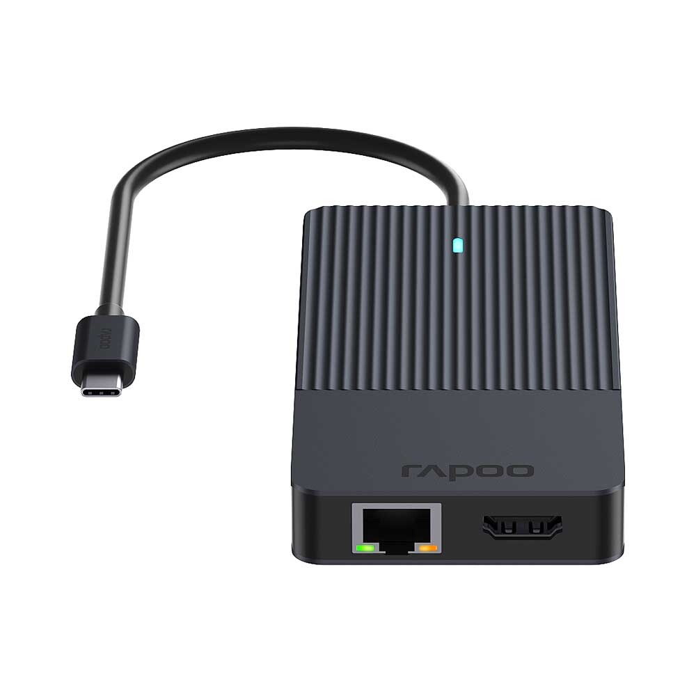 Rapoo USB-C Multiport Adapter, 12-in-1 grau von Rapoo