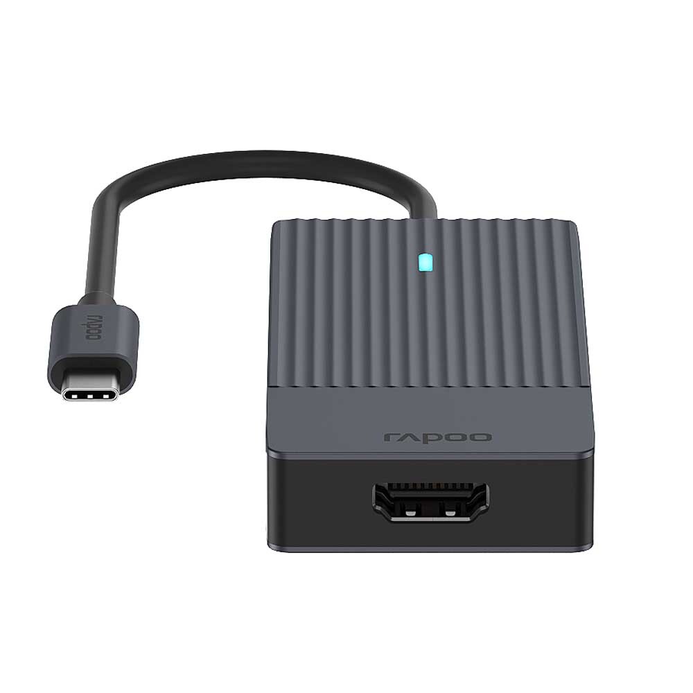 Rapoo USB-C Multiport Adapter, 4-in-1 grau von Rapoo