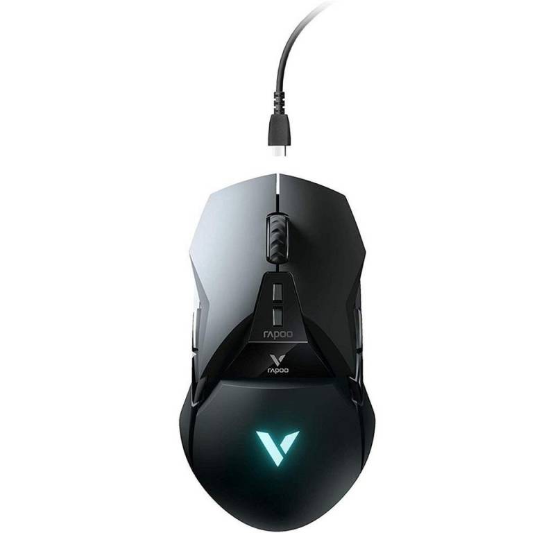 Rapoo VPRO VT950 Maus (Kabellose/Kabelgebundene Gaming-Maus, aufladbar, 16000DPI, LED) von Rapoo