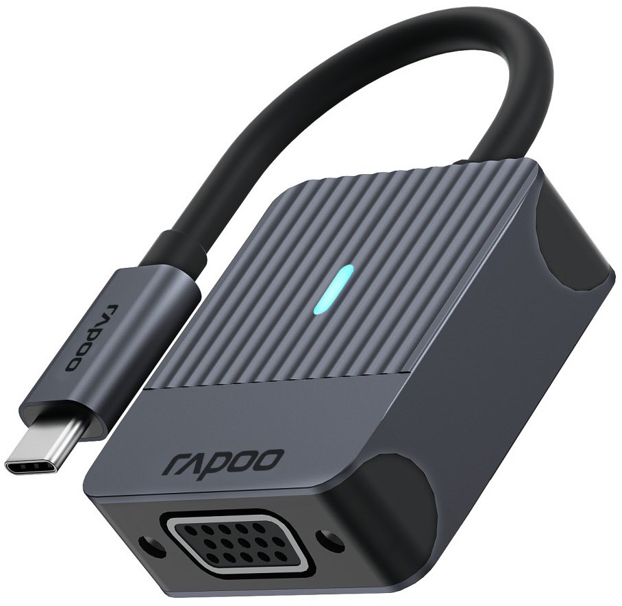 USB-C>VGA Adapter grau von Rapoo