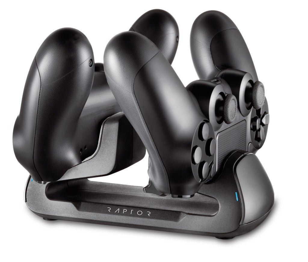 Raptor-Gaming Dual Ladestation PS4 CS100-P4 Akku-Ladestation Raptor-Gaming Dual Ladestation PS4 CS100-P4 Akku-Ladestation von Raptor-Gaming