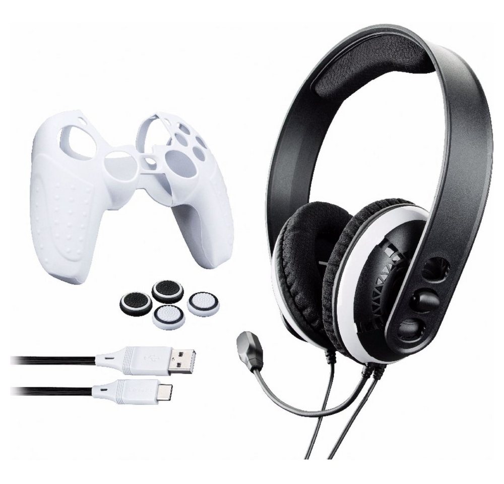 Raptor-Gaming - Starter Pack - Playstation 5 - schwarz/weiß Gaming-Headset Zubehör (Rauschunterdrückung) von Raptor-Gaming