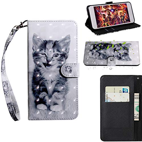 Rapuled Kompatibel mit Motorola Moto G6 Hülle, Handyhülle für Motorola Moto G6, Leder Wallet Magnet Brieftasche Stoßfest Etui Schutzhülle Lederhülle Klapphülle Tasche Flip Case Cover (Kat 4) von Rapuled