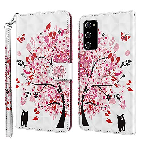 Rapuled Kompatibel mit Samsung Galaxy A03S Hülle, Handyhülle für Samsung Galaxy A03S, Leder Wallet Magnet Stoßfest Etui Schutzhülle Lederhülle Klapphülle Tasche Flip Book Case Cover (Baum) von Rapuled