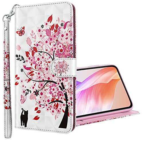 Rapuled Kompatibel mit Samsung Galaxy Note 9 Hülle, Handyhülle für Samsung Note 9, Leder Wallet Magnet Brieftasche Etui Schutzhülle Lederhülle Klapphülle Tasche Flip Book Case Cover (Baum) von Rapuled