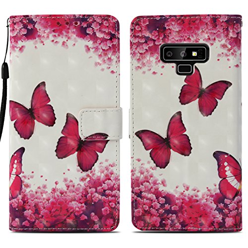Rapuled Kompatibel mit Samsung Galaxy Note 9 Hülle, Handyhülle für Samsung Note 9, Leder Wallet Magnet Brieftasche Etui Schutzhülle Lederhülle Klapphülle Tasche Flip Book Case Cover (Schmetterling 1) Rapuled Kompatibel mit Samsung Galaxy Note 9 Hülle, Handyhülle für Samsung Note 9, Leder Wallet Magnet Brieftasche Etui Schutzhülle Lederhülle Klapphülle Tasche Flip Book Case Cover (Schmetterling 1) von Rapuled