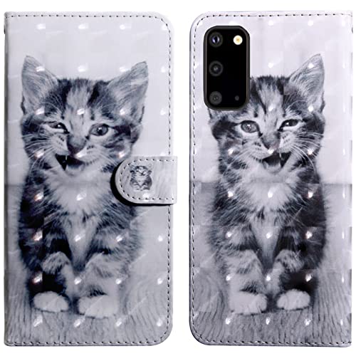 Rapuled Kompatibel mit Samsung Galaxy S20 Plus Hülle, Handyhülle für Samsung S20 Plus, Leder Wallet Magnet Brieftasche Schutzhülle Lederhülle Klapphülle Tasche Flip Book Case Cover (Kat 4) von Rapuled