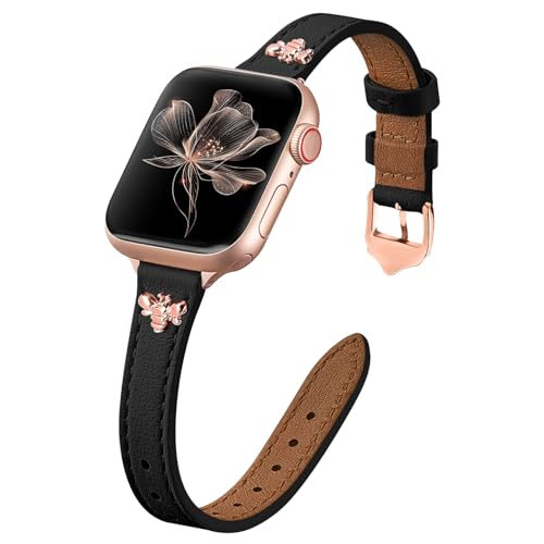 Raradev Armband Kompatibel mit Apple Watch Armband 42mm 41mm 40mm 38mm 44mm 45mm 46mmm, Leder Band für iWatch Series 10 9 8 7 6 5 4 3 2 1 SE Raradev Armband Kompatibel mit Apple Watch Armband 42mm 41mm 40mm 38mm 44mm 45mm 46mmm, Leder Band für iWatch Series 10 9 8 7 6 5 4 3 2 1 SE von Raradev