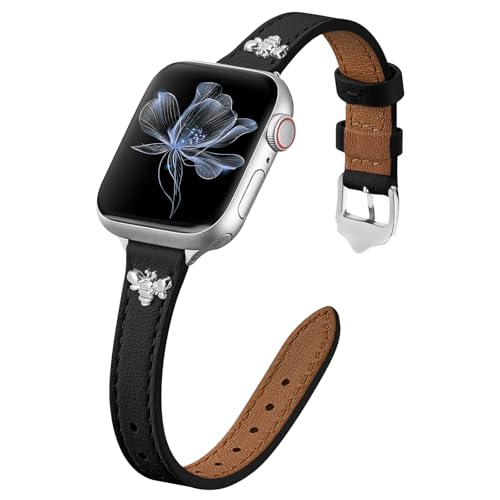 Raradev Armband Kompatibel mit Apple Watch Armband 42mm 41mm 40mm 38mm 44mm 45mm 46mmm, Leder Band für iWatch Series 10 9 8 7 6 5 4 3 2 1 SE Raradev Armband Kompatibel mit Apple Watch Armband 42mm 41mm 40mm 38mm 44mm 45mm 46mmm, Leder Band für iWatch Series 10 9 8 7 6 5 4 3 2 1 SE von Raradev
