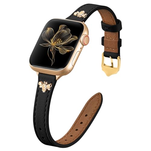 Raradev Armband Kompatibel mit Apple Watch Armband 42mm 41mm 40mm 38mm 44mm 45mm 46mmm, Leder Band für iWatch Series 10 9 8 7 6 5 4 3 2 1 SE Raradev Armband Kompatibel mit Apple Watch Armband 42mm 41mm 40mm 38mm 44mm 45mm 46mmm, Leder Band für iWatch Series 10 9 8 7 6 5 4 3 2 1 SE von Raradev