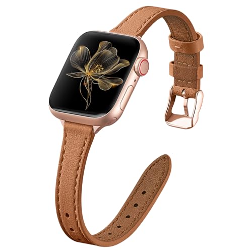 Raradev Armband Kompatibel mit Apple Watch Armband 42mm 41mm 40mm 38mm 44mm 45mm 46mmm, Leder Band für iWatch Series 10 9 8 7 6 5 4 3 2 1 SE Raradev Armband Kompatibel mit Apple Watch Armband 42mm 41mm 40mm 38mm 44mm 45mm 46mmm, Leder Band für iWatch Series 10 9 8 7 6 5 4 3 2 1 SE von Raradev