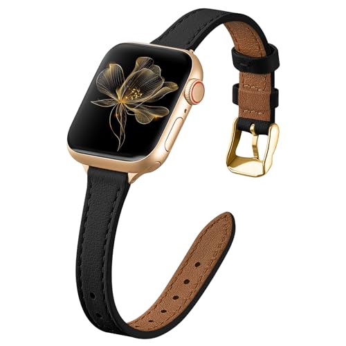 Raradev Armband Kompatibel mit Apple Watch Armband 42mm 41mm 40mm 38mm 44mm 45mm 46mmm, Leder Band für iWatch Series 10 9 8 7 6 5 4 3 2 1 SE von Raradev
