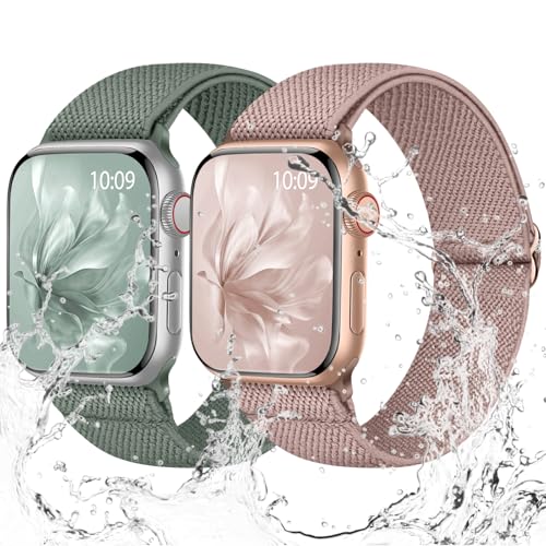 Raradev Elastisch Armband Kompatibel mit Apple Watch Armband 41mm 45mm 40mm 44mm 42mm 46mm 38mm, Wasserabweisend Nylon Stoff Band für Apple Watch 10 SE 9 8 7 6 5 4 3 2 1 Raradev Elastisch Armband Kompatibel mit Apple Watch Armband 41mm 45mm 40mm 44mm 42mm 46mm 38mm, Wasserabweisend Nylon Stoff Band für Apple Watch 10 SE 9 8 7 6 5 4 3 2 1 von Raradev
