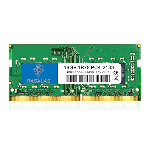 RASALAS 16 GB DDR4 2133 MHz PC4-17000 Non-ECC ungepuffert 1,2 V CL15 1Rx8 PC4-2133P Sing 1 x 16 GB Laptop RAM Upgrade… von Rasalas