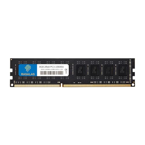 Rasalas 8GB PC3-10600 DDR3 1333 Udimm Arbeitsspeicher 2Rx8 PC3 10600U 240 Pin 1.5V CL9 1333mhz Ram Speicher Module für AMD, Intel Desktop Computer 8 GB… Rasalas 8GB PC3-10600 DDR3 1333 Udimm Arbeitsspeicher 2Rx8 PC3 10600U 240 Pin 1.5V CL9 1333mhz Ram Speicher Module für AMD, Intel Desktop Computer 8 GB… von Rasalas