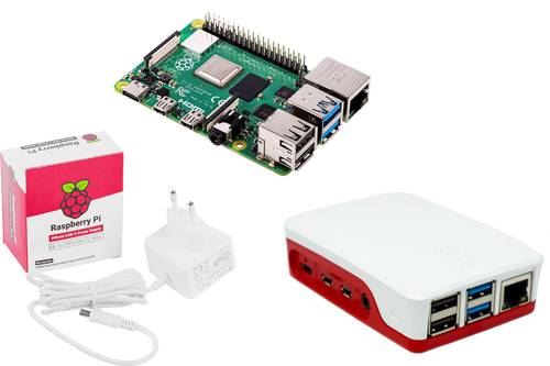 Raspberry Pi® Essentials Kit 4 B 1GB 4 x 1.5GHz inkl. Netzteil, inkl. Gehäuse von Raspberry Pi®