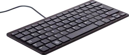Raspberry Pi® RPI-KEYB (DE)-BLACK/GREY USB Tastatur Deutsch, QWERTZ Schwarz, Grau USB-Hub von Raspberry Pi®