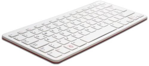 Raspberry Pi® RPI-KEYB (UK)-RED/WHITE USB Tastatur Englisch, QWERTY Weiß, Rot USB-Hub von Raspberry Pi®