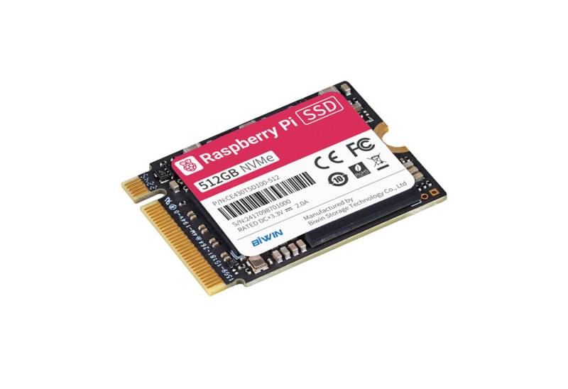 Raspberry Pi Foundation Raspberry Pi SSD, 512GB Speicherkarte von Raspberry Pi Foundation